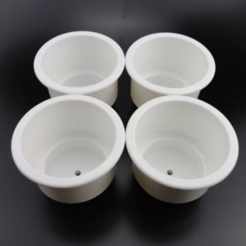 Stocking 4 PCS Black and white Boat Plastic Cup Drink Can Holder Boat Marine RV Universal