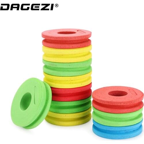 DAGEZI 50Pcs/lot EVA Foam Wire Board Fishing Winding Line Board Pesca Fishing Tackle box fishing Accessories
