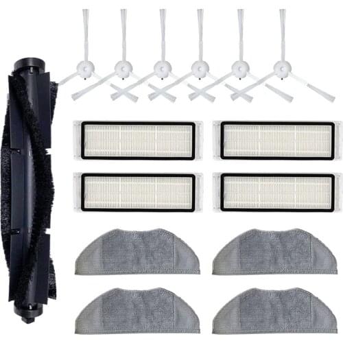 For 360 S5 S7 Robot Vaccum Cleaner HEPA Filter Accessory Roller Brush Vacuum Cleaner Side Brush Filters Replacements Mop Cloth