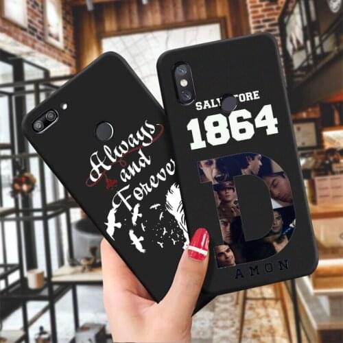 Vampire Diaries Stefan Damon Salvatore black TPU Soft Phone case for Redmi Note5 Note5A Note 6Pro Note7 Note8 Note9 Pro Max