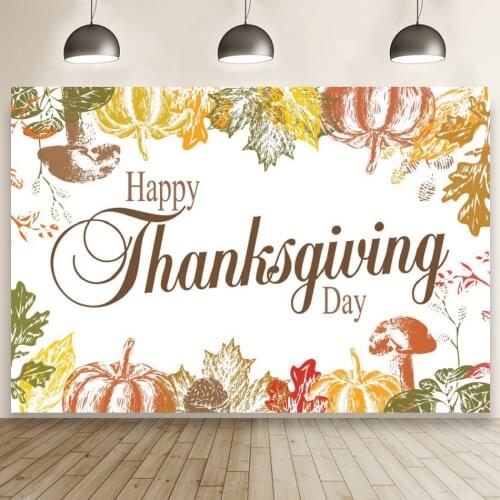 Thanksgiving Day Pumpkin Background Portrait Photography Kids Holiday Birthday Party Photozone Photo Backdrops Photocall Studio