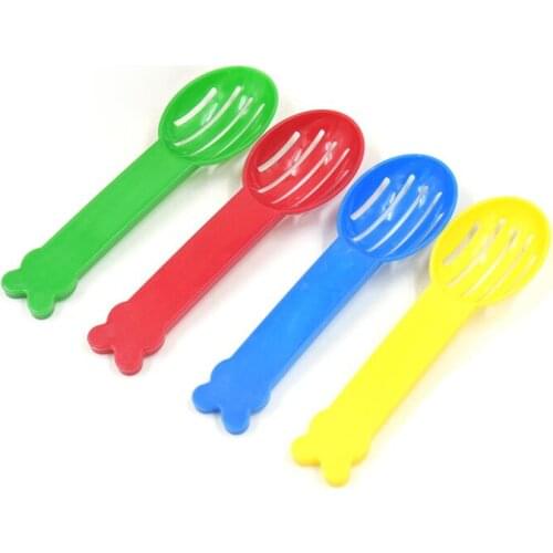 3Pcs Pet Sand Spoon Hamster Bath Spoon Small Animal Sand Spoon Pet Plastic Small Litter Scoop Hamster Guinea Pig Cleaning Tool