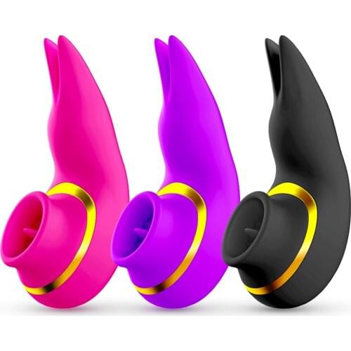 Sucking Dildo Vibrator for Women Sucking Clitoris Suction Tongue Vibrator Female Clitoris Stimulator Sex Pussy Toys For Couples
