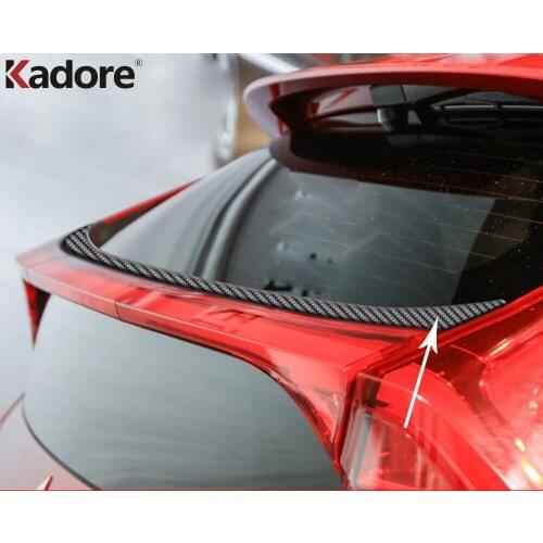 For Mitsubishi Eclipse Cross 2017 2018 2019 Car-Styling Carbon Fiber ABS Chrome Auto Racing Rear Trunk Spoiler Lip Wing