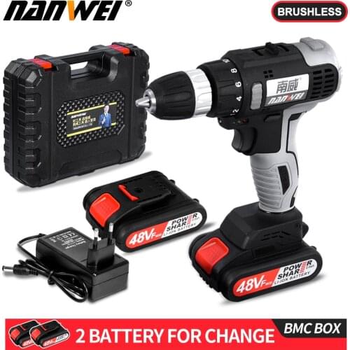New product brushless 21v cordless brushless electric drill from NANWEI