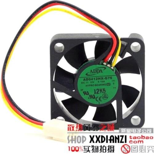 Original ADDA AD0412HX-G76 4010 4CM 40*40*10mm DC 12V 0.10A cooling fan
