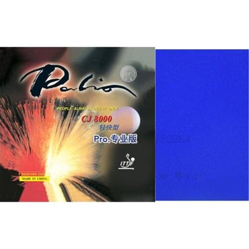 Palio CJ8000 Light & Fast Type Pips-In Table Tennis (PingPong) Rubber With Sponge