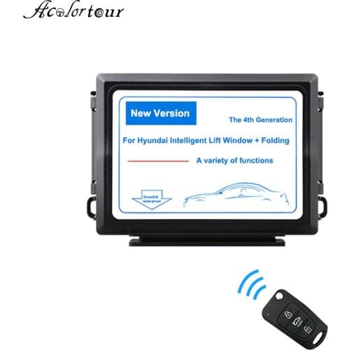 Remote Control Four Window Automatic Lift Button Electric Power Glass Lifter Smart Drop System For Hyundai ix25 2016 2019