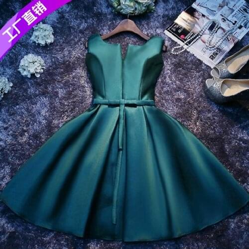 Real Picture Short Bridesmaid Dresses 2021 Satin Aline Lace Sleeveless Bridesmaid Dress With Sash Plus Size for Women Wedding