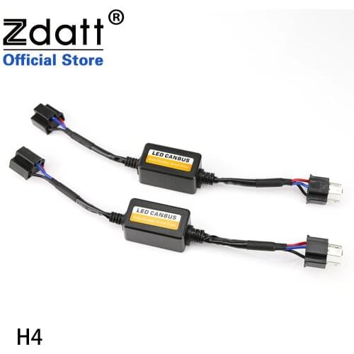 Zdatt H4 H7 H11 LED Decoder Canceller 9005 9006 Canbus Anti-EMC No error No Interference Fit For VW GOLF Volvo Opel BMW