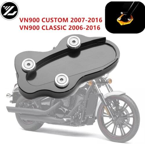 Motorcycle Foot Kickstand Extension Pad Plate Side Stand Enlarger For KAWASAKI VN900 CUSTOM 2007-2016 VN900 CLASSIC 2006-2016