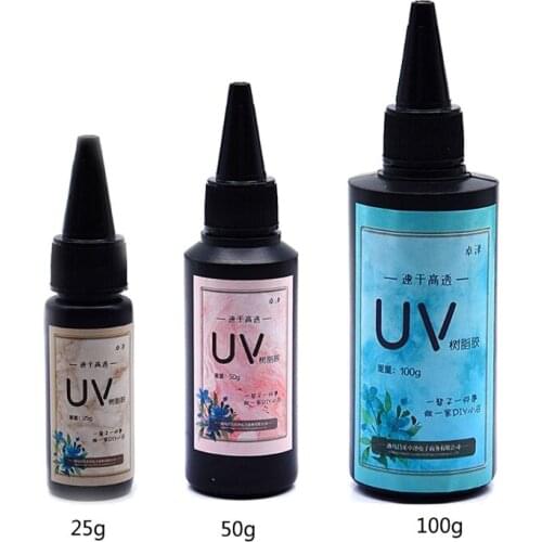 UV Resin Ultraviolet Curing Epoxy Resin Hard Crystal Clear Solar Cure Sunlight Activated DIY Resin Mold Jewelry Making