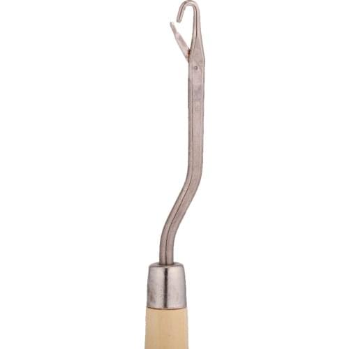 Wood Handle Latch Crochet Hook Hair Weave Wigs Knitting Carpet Making