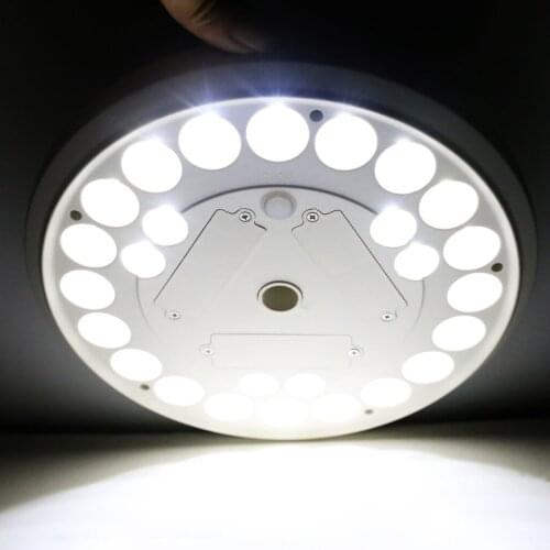 High Quality Solar Power Flag Pole Flagpole Light Auto Active Brightness 26-LED