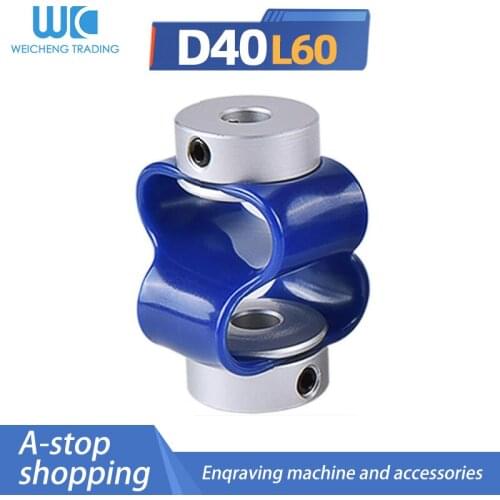 1pc D40 L60 8 word encoder coupling rubber flexible stepping motor servo motor screw high torque flexible coupling