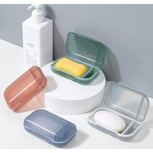 1Pcs Hiking Portable Soap Dish Dormitory Bathroom Product Creative Sealed Soap Box Household Travel Multi-function Storage Box