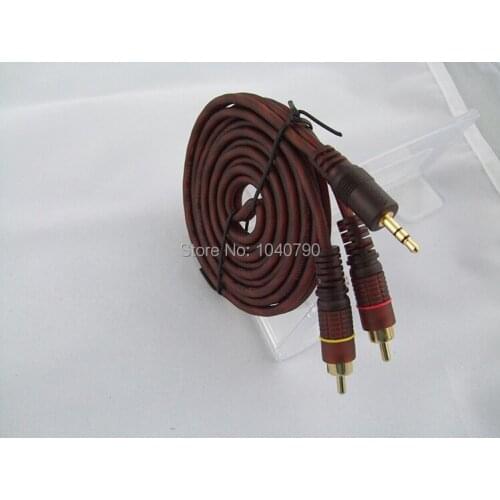 3.5 mm to Double lotus Audio line Computer speakers line Speakers sound line Audio signal cable 3M 9.6ft