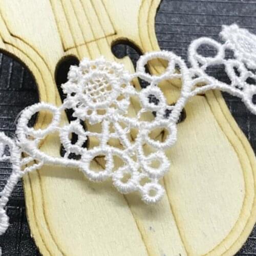 5 Yards Flower Heart Water Soluble Embroidery Hollow Lace Fabric Lace Necklace Hair Accessories Lace Trim DIY Craft Decoration
