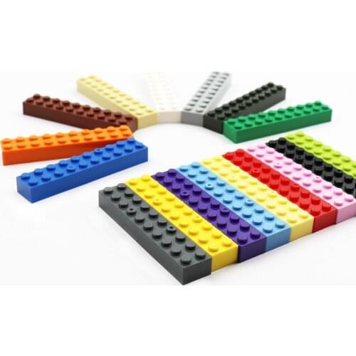 50 pieces Classic MOC Enlighten Brick 2x10 Building Blocks 3006 DIY RC Car Accessories Small Parts Bulk Boy & Girls Blocks