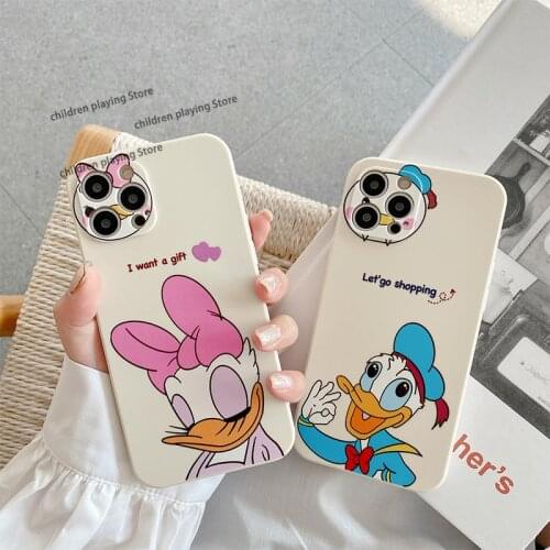 Disney Donald Duck Mobile Phone For Iphone 12pro Max 11 Xs Xr Xs Max Iphone 8plus Case 6s Cute Anti-fall Mobile Phone Back Cover