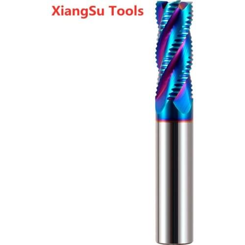 D4-D5-D6-D8mm 4Flutes Hrc65 Roughing Endmill CNC Router Cutter Alloy Tungsten Carbide Cutting Milling Machine Tools For Steels