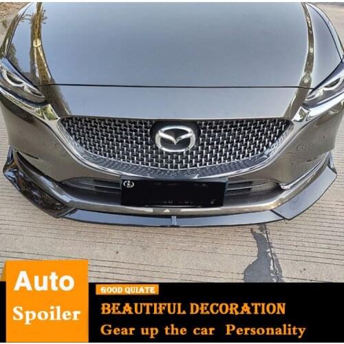 For 2020 NEW Mazda 6 ATENZA front Bumper Diffuser Bumpers Protector Rear Spoiler ABS Material Body kit bumper rear lip 3Pcs