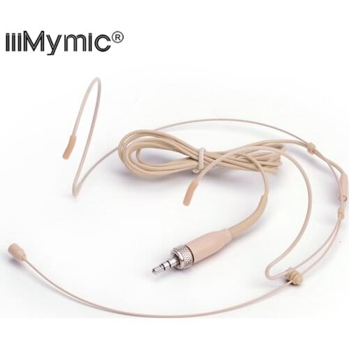 Professional Skin Headset Omnidirectional Condenser Microphone For Sennheiser Wireless BodyPack Transmitter 3.35 3.5 mm Lockable