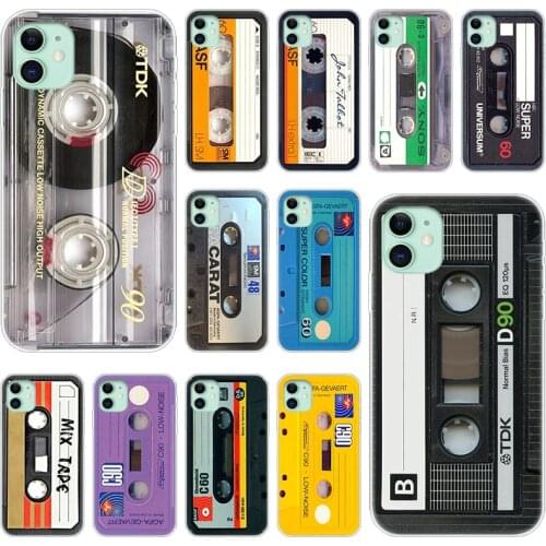 Classical Old Cassette Silicone Phone Case for Apple iPhone 12 Mini 11 Pro XS Max X XR 6 6S 7 8 Plus 5 5S SE 2020 Soft Cover
