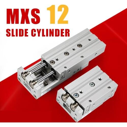 MSX12 linear slide guide rod cylinder MXS12-10 MXS12-20 MXS12-30 MXS12-40 SMC Type dual rod Rail air pneumatic slide cylinder