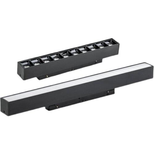 NEW Flood Spot Magnetic Track Light 48V LED Embedded Grille Living Room Home Line Lamp 6W 12W 18W 20W 24W 30W 40W 60W