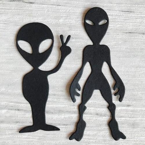 MISS VINTAGE Alien Metal Cutting Dies Stencil Template For DIY Scrapbooking Embossing Paper Cards Album Making Craft Dies Cut