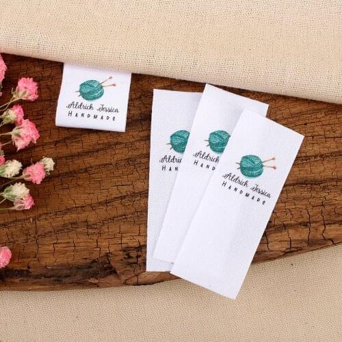 Logo Printed, Fold Fabric Labels, Custom, Various Lengths, Sewing Label, Sew In Tag, Fold tag (MD2081)