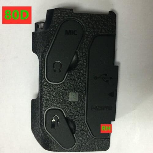 New Original Left Side USB HDMI I/F Interface Rubber Cover Unit For Canon 80D SLR Digital Camera Repair Parts