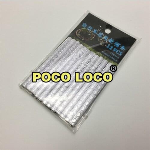 White/Silver reflective strip bicycle reflective card strip dazzling color 12pcs/pack