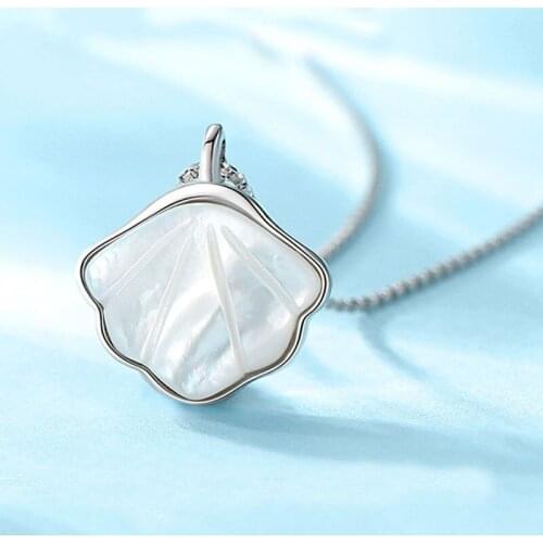 925 Sterling Silver Manufacture Wholesale & Retail Sea Shell Pendant Necklace
