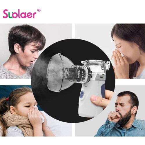 Handheld Portable Nebulizer Medical Humidifier Inhaler Silent Atomization Fine Particles Asthma nebulizador Health Care adulto