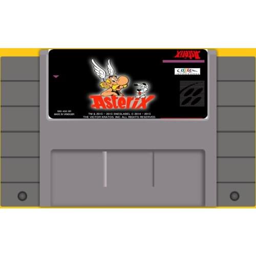 ASTERIX 46 Pin 16 Bit Grey Game Card For USA NTSC Game Player