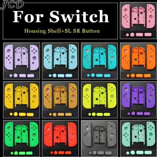 JCD Replacement DIY Plastic Housing Shell Cover Case With SL SR Buttons for Nintendo Switch Joy-Con Controller