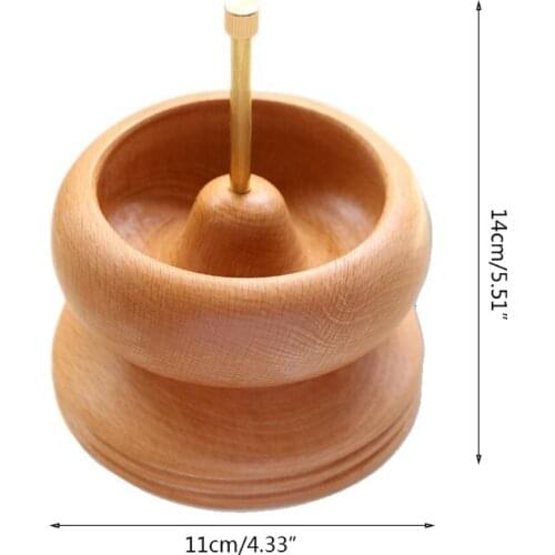 T5EF Bead Spinner Manual Wooden Solid Wood Handmade String Beads Fast Loader Making Tool for Jewelry Bracelet Necklace