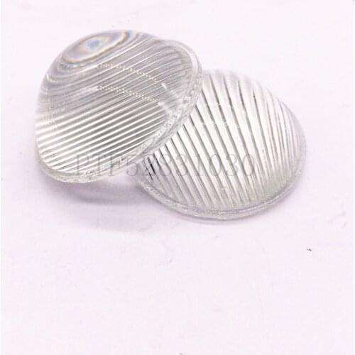 Motorcycle lamp Glass lenses 51MM Stripe ,LED optical glass lens, power LED convex lens