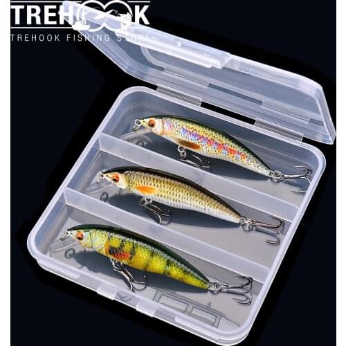TREHOOK 3pcs 7cm 6.7g Floating Minnow Lures for Fishing Pike Wobblers for Trolling Artificial Baits Kit Crankbait Fishing Tackle