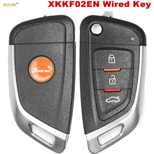 RIOOAK 5PCS/LOT XHORSE XKKF02EN Universal Remote Car Key with 3 Buttons for VVDI Key Tool (English Version) locksmith tools