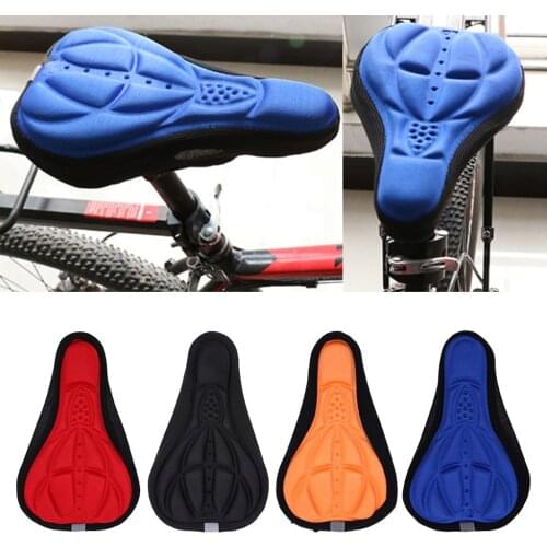 Bike Bicycle 3D Silicone Saddle Seat Pad Ultra Soft Thickened Gel Cycling Bicycle Saddle Cushion Fly Riding Cycling Accessory