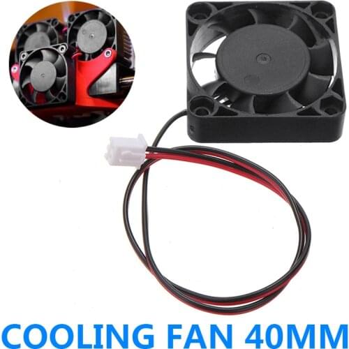 1pc High Quality 40mm 2 Pin Cooling Fan Quiet Silent Fans Cooler 3D Printer Accessories For Ender 3/Ender 3 Pro/Ender 5