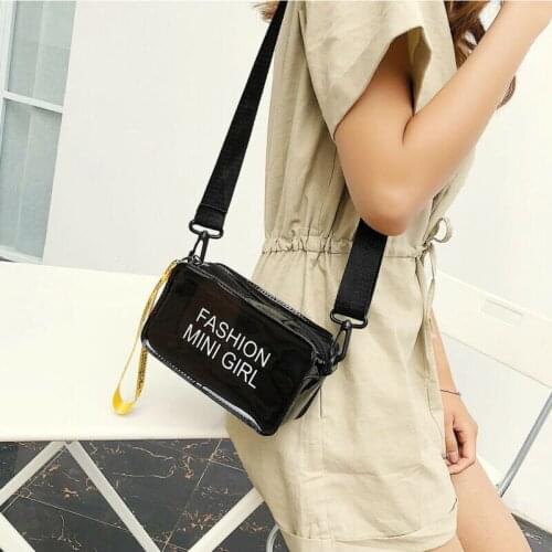 Women Crossbody Bag Transparent Bag Small Handbag Casual Totes Shoulder Bags Purse /BY