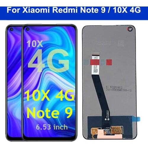 6.53" For Xiaomi Redmi Note 9 LCD Touch Screen Digitizer Assembly For Redmi Note9 LCD For Redmi 10x 4G lcd