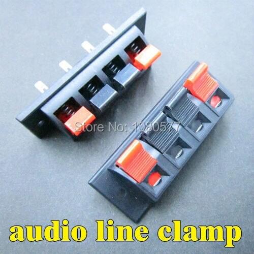10pcs/lot 4 keys clip-spring switch DIY Lighting Accessories red black pressure line connection clamps for power test connecting
