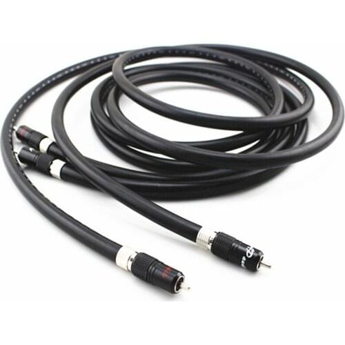 2 meter/ pair Ortofon OFC interconnect cable RCA Audio Cable With Rhodium plated RCA plugs