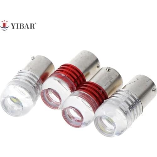 2Pcs 1156 3LED Car Tail Turn Reverse Strobe Flash Light Lamp Bulb Red White
