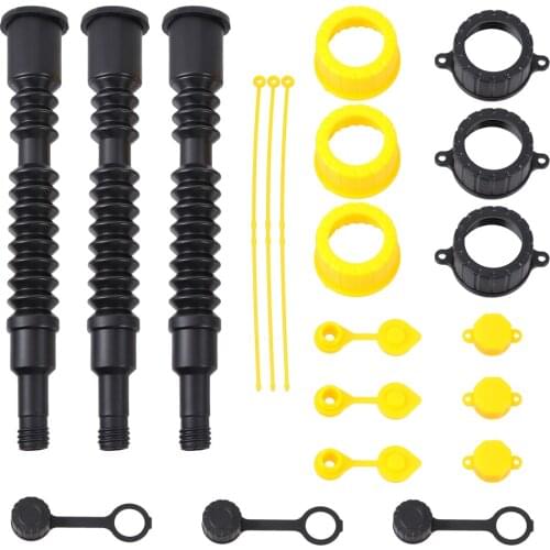 3 Sets Gas Spouts Replacement Practical Long Can Fuel Tank Nozzle